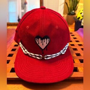 Findlay limited edition Corduroy bloody heart hat